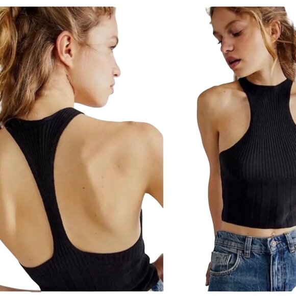 Free People Intimately Switch It Up Camisole Sweater Hot Pink Tank Top Medium - Picture 7 of 10